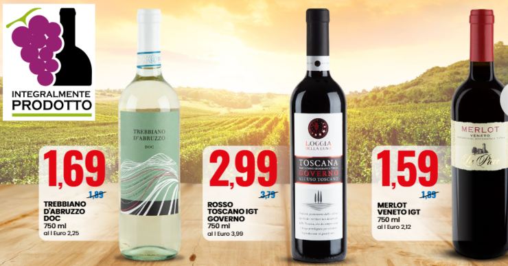 tre bottiglie di vino