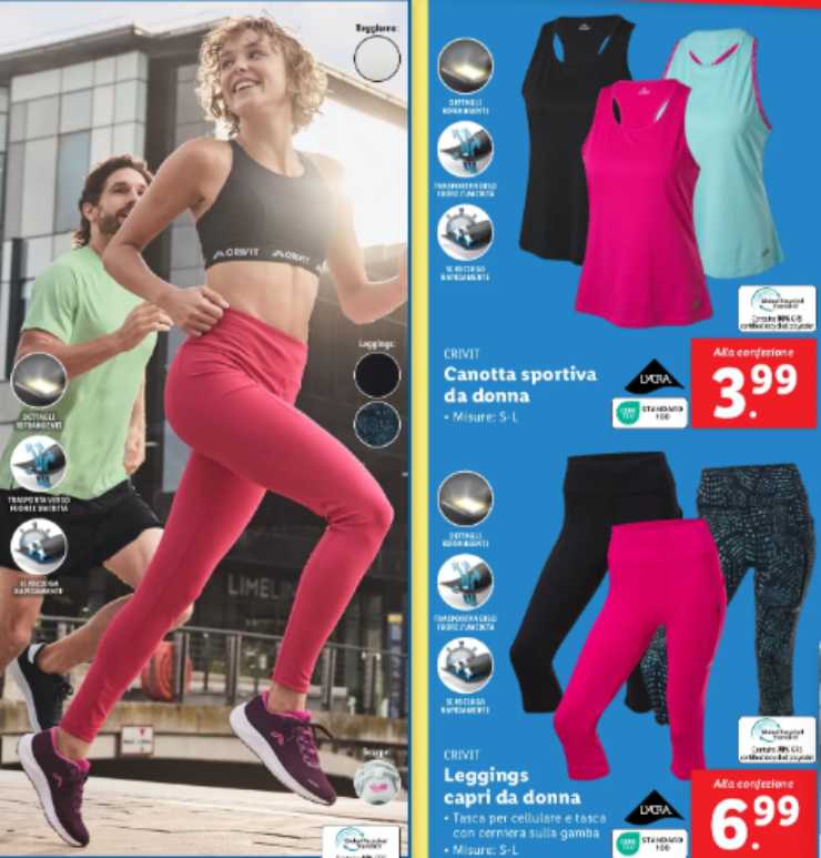 persone che si allenano leggins e canotte sportive