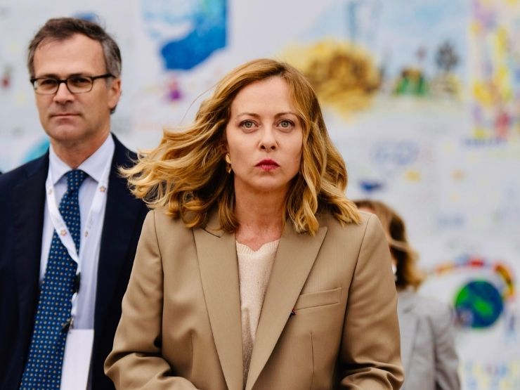 La premier Giorgia Meloni a Tirana