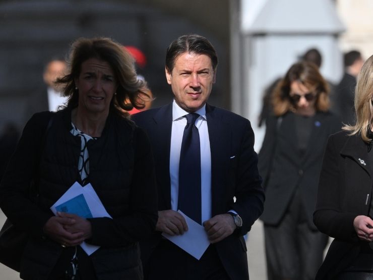 Il leader del Movimento 5 Stelle Giuseppe Conte
