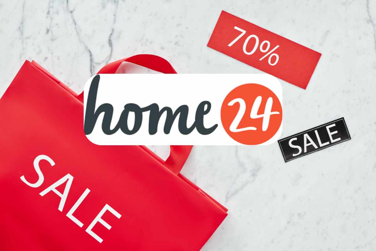 logo home 24 e sconti come simbolo della migliore offerta del giorno