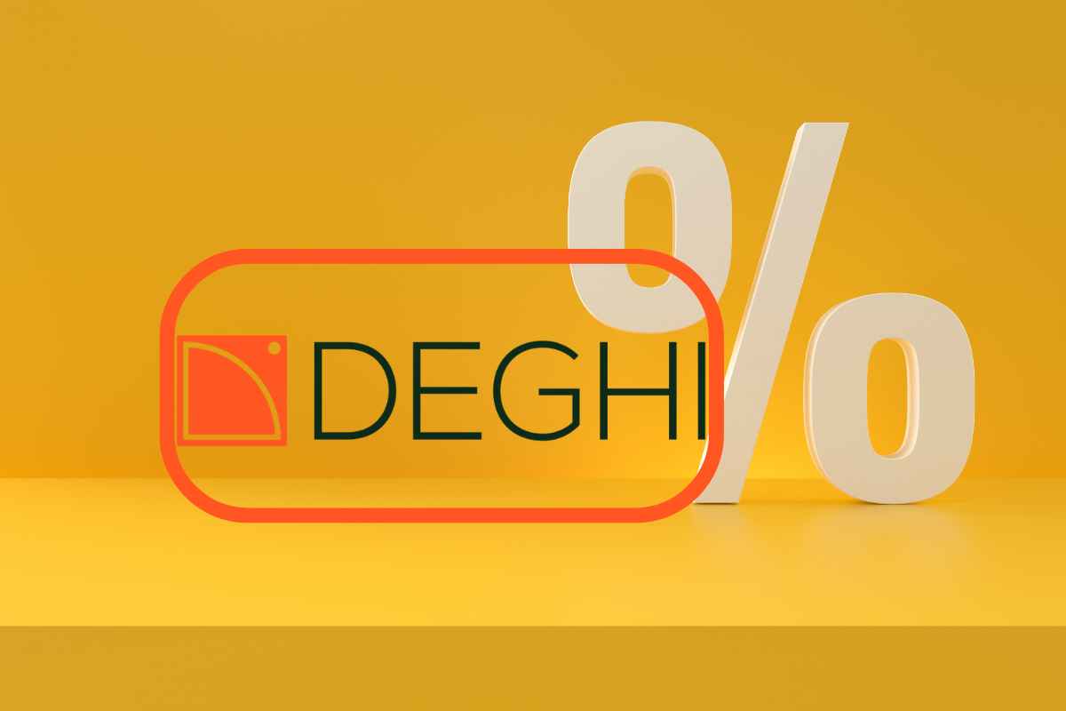 logo deghi e logo percentuale per la migliore offerta del giorno