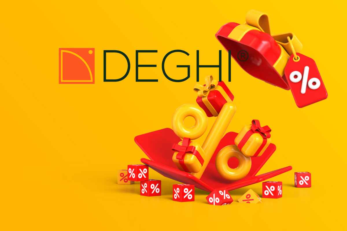 logo deghi e sconto per la migliore offerta del giorno