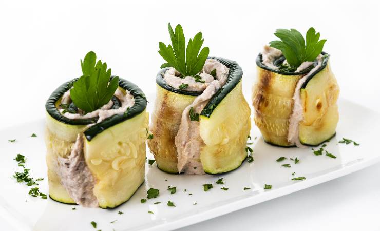 involtini freddi di zucchine