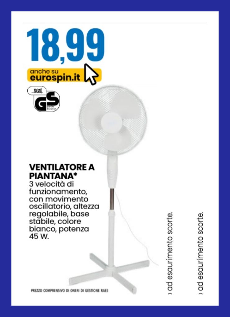 ventilatore a piantana