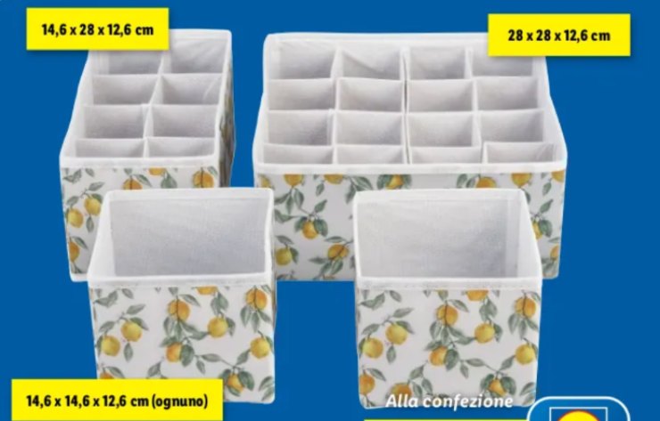 4 organizer per cassetti