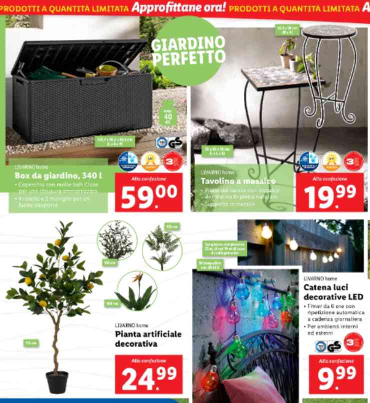 accessori per arredare il giardino