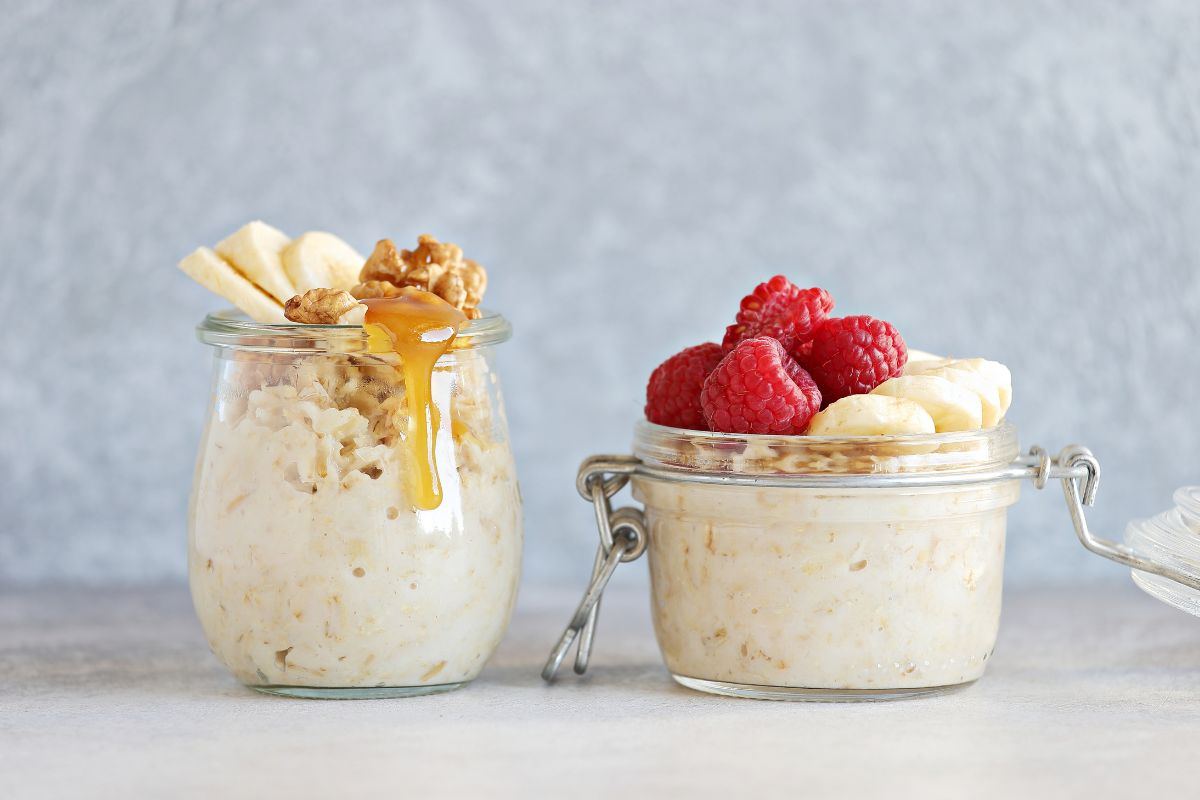 bicchieri con porridge 