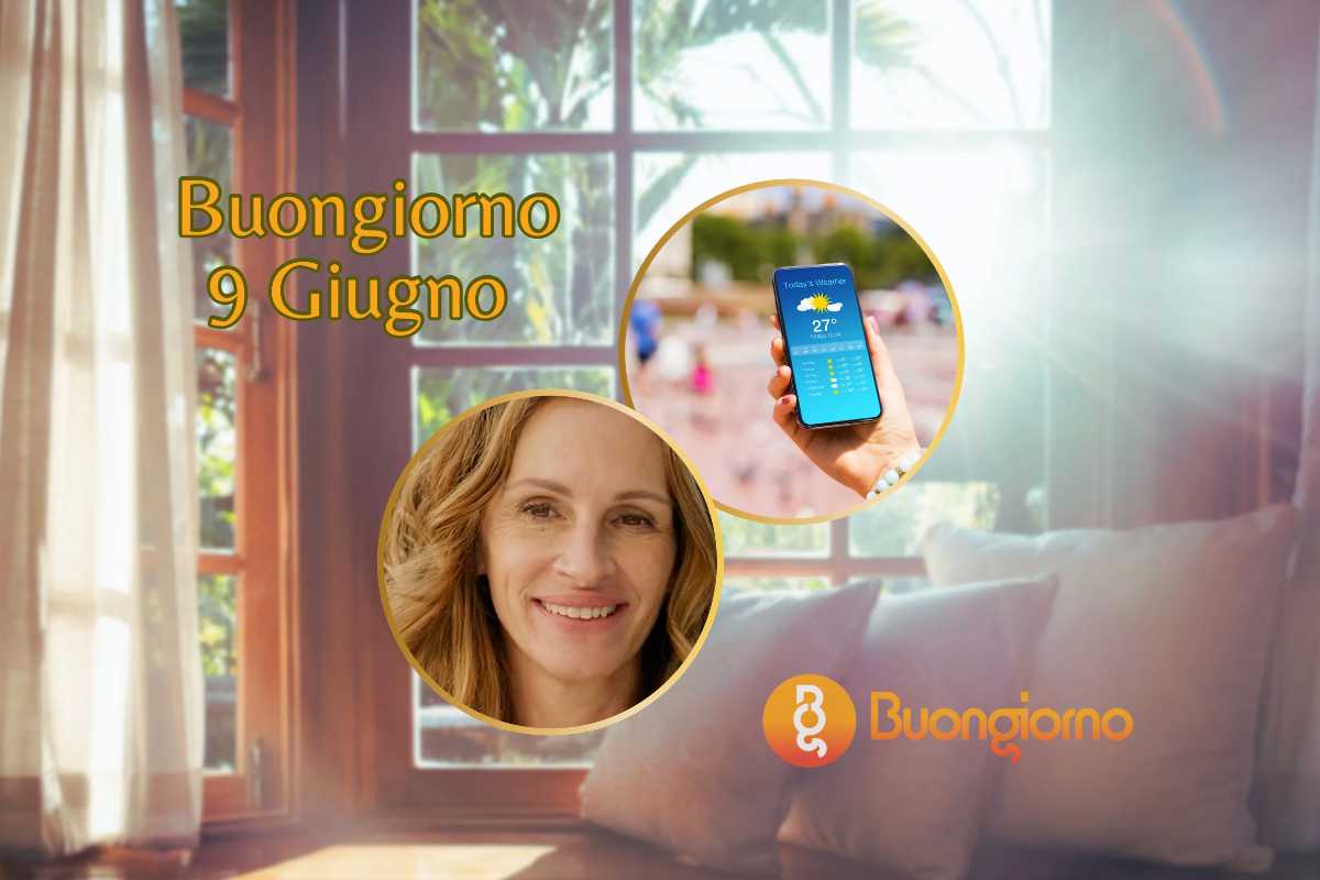 9 giugno, sfondo con finestre, telefono e Julia Roberts