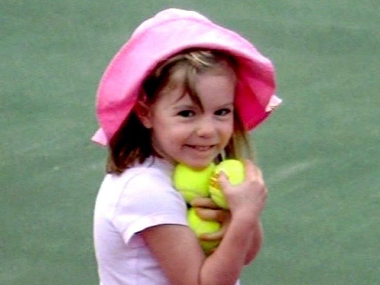Maddie McCann in una foto d'archivio