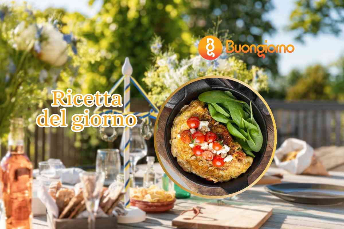 tavola apparecchiata frittata greca