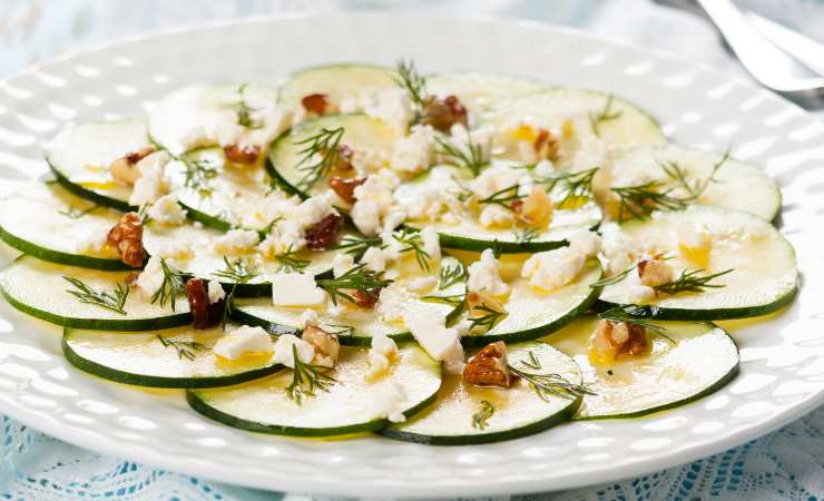 carpaccio di zucchine