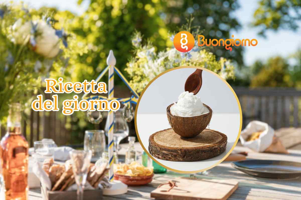 tavola apparecchiata crema al cocco