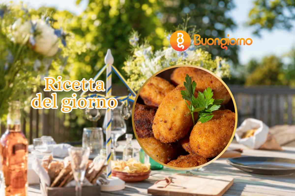 crocchette di ceci tavola apparecchiata