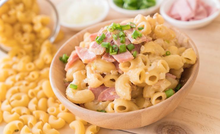 pasta patate, prosciutto e provola