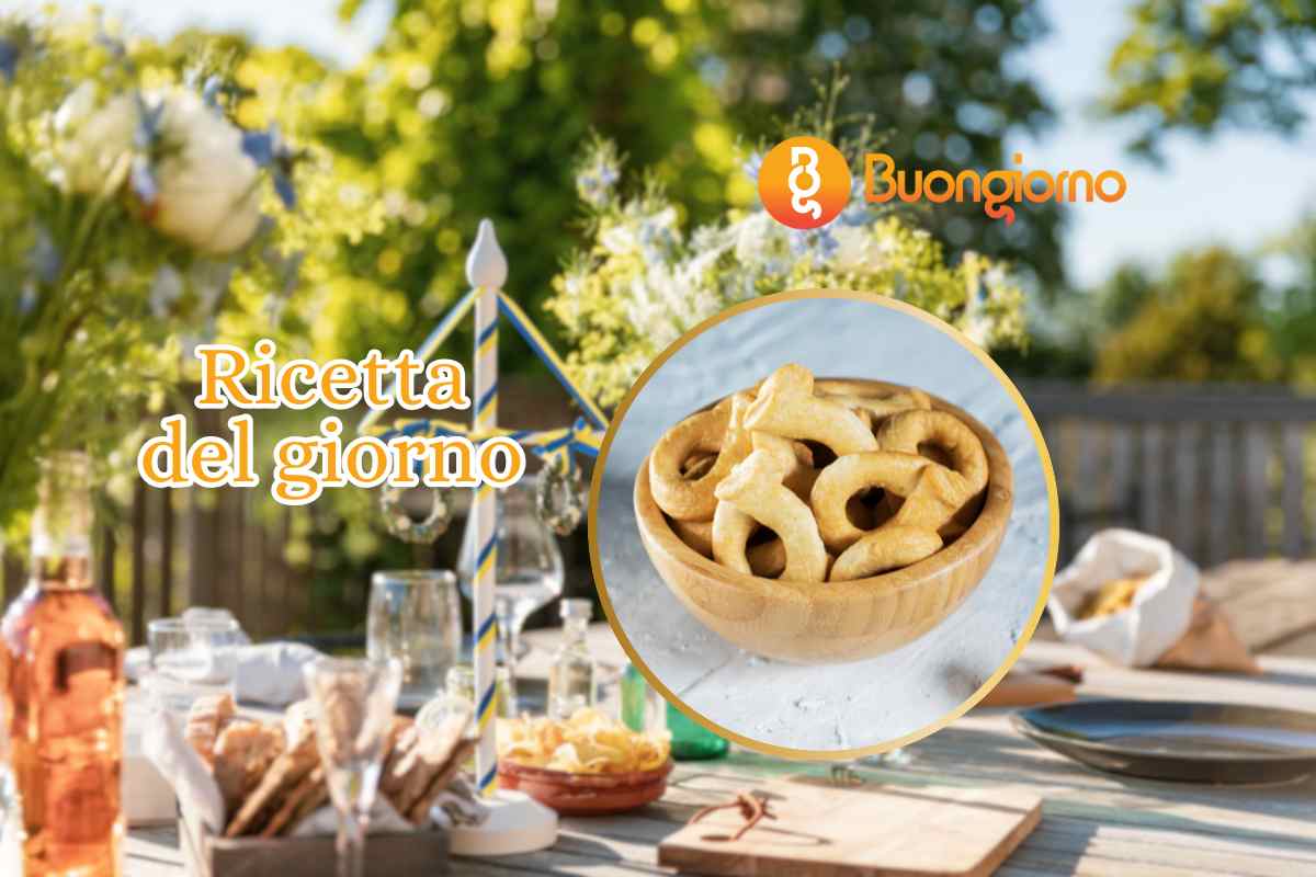 tavola apparecchiata taralli