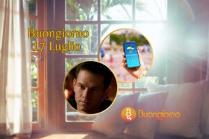 Finestre sullo sfondo, cellulare e Charlie in The Italian Job