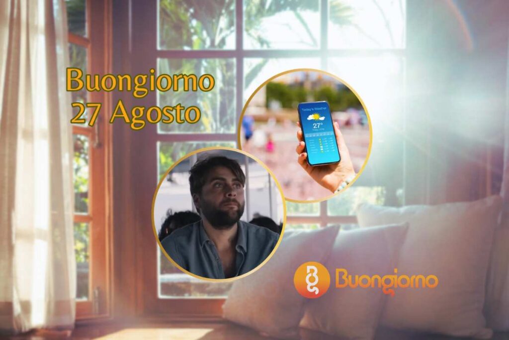 Finestre sullo sfondo e meteo sul cellulare