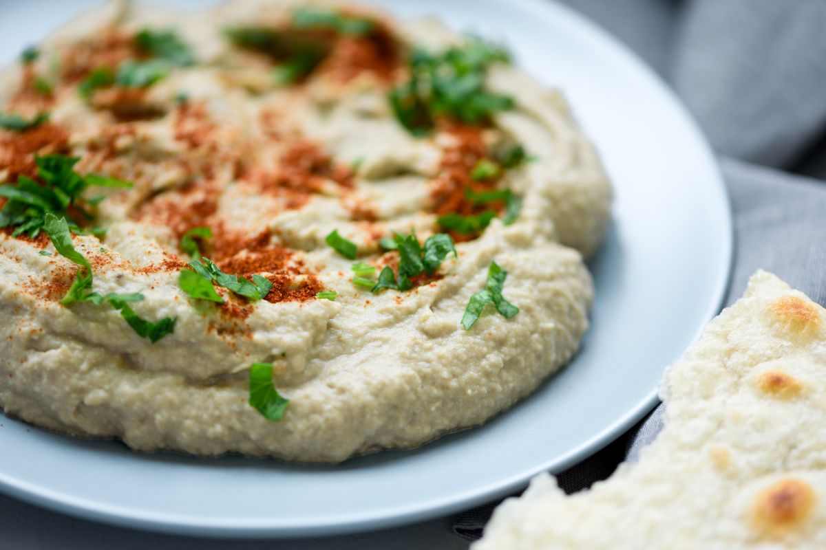 babaganoush in piatto