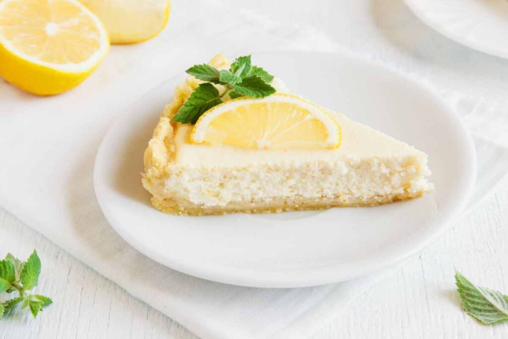 fettina di cheesecake al limone
