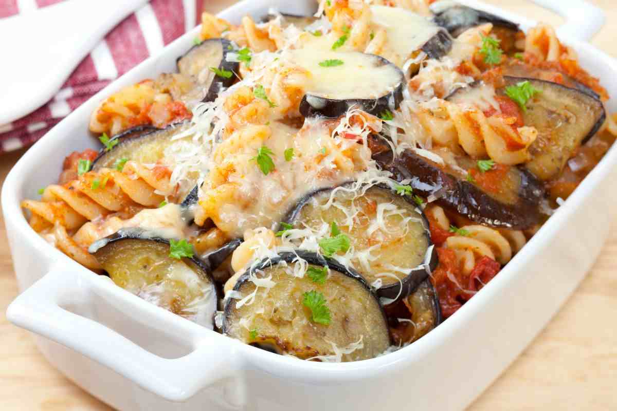 pasta al forno con melanzane