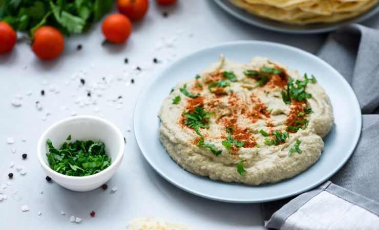 babaganoush con menta