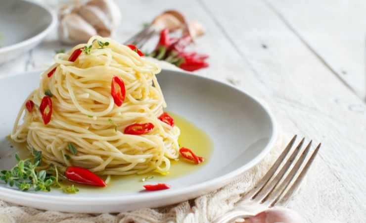 spaghetti aglio olio e peperoncino