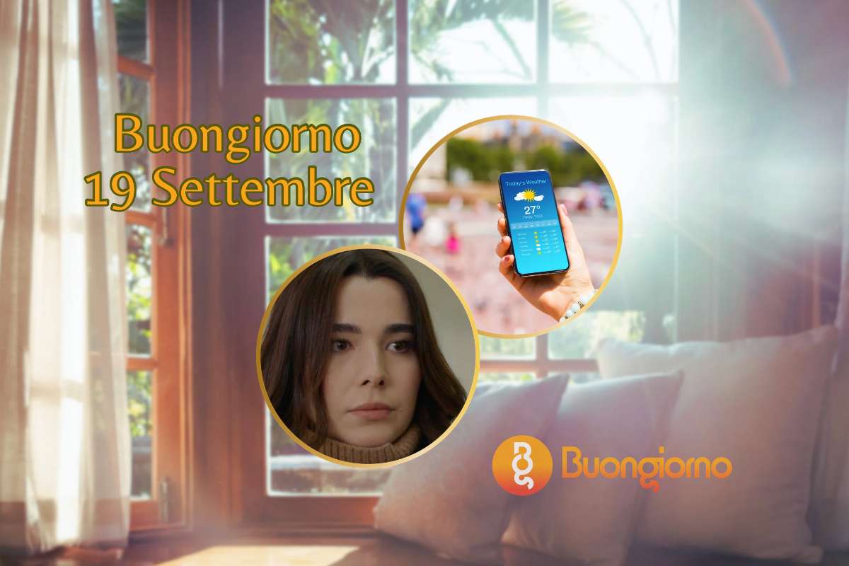 sfondo con finestra, cellulare con meteo e Oylum di tradimento