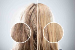 capelli metà crespi e mtà lisci