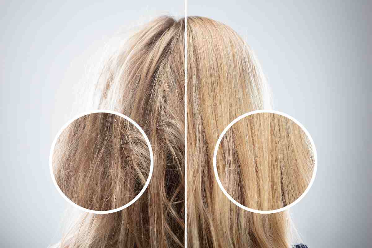 capelli metà crespi e mtà lisci