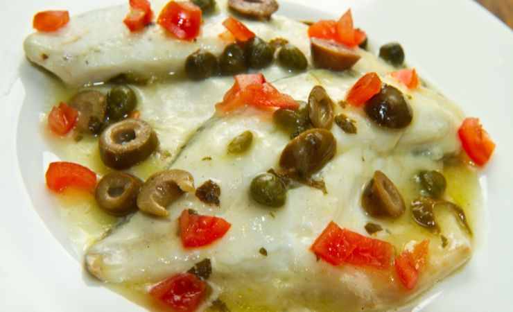 filetti di orata pomodorini e olive